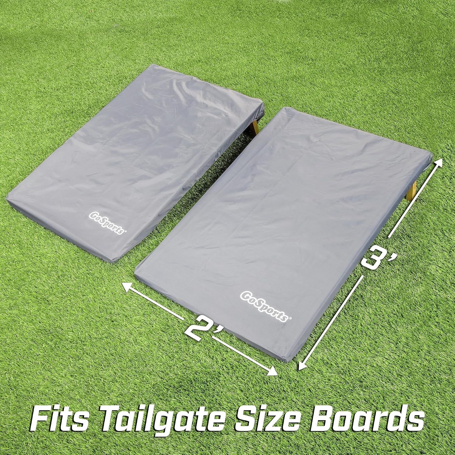 GoSports Cornhole Covers – 4 x 2 ft or 3 x 2 ft – Protects Your Boards & Bags(3 ft x 2 ft Board Size)