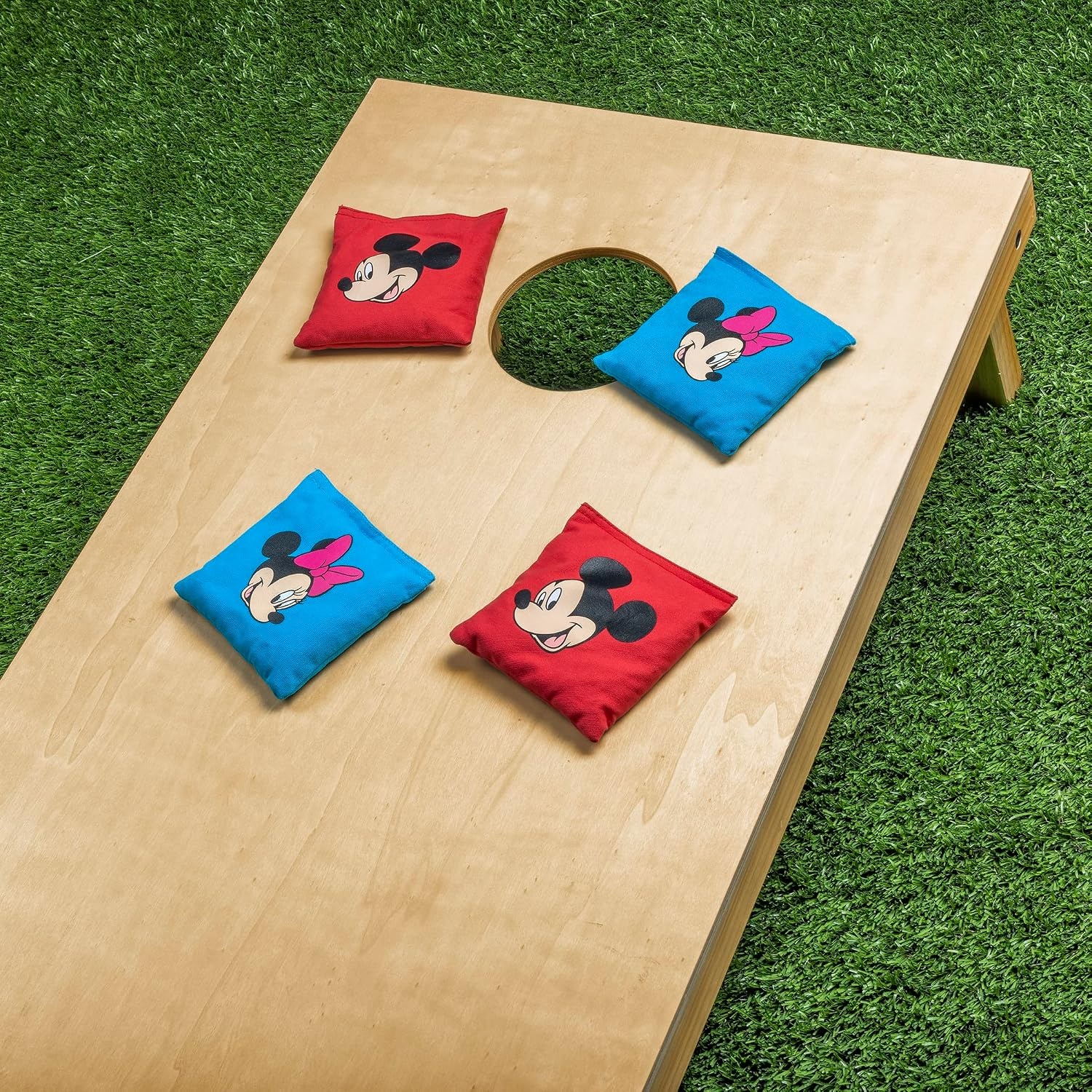 GoSports Disney Mickey and Minnie Regulation Cornhole Bean Bags – Set of 8