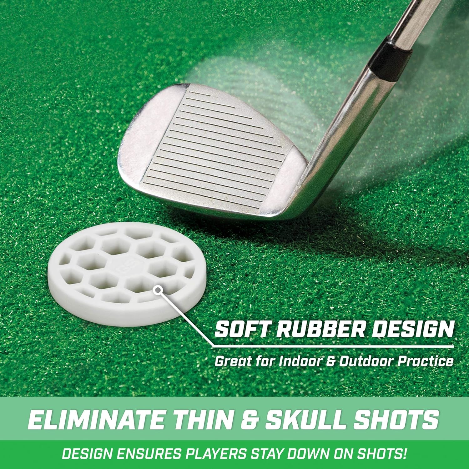 GoSports Golf Pure Strike Golf Training Discs 24 Pack – Eliminate Thin Shots 
