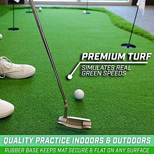 GoSports Golf Putting Green – 10 x 5 ft or 12 x 5 ft – Indoor & Outdoor Putting Practice(12 ftx5 ft)