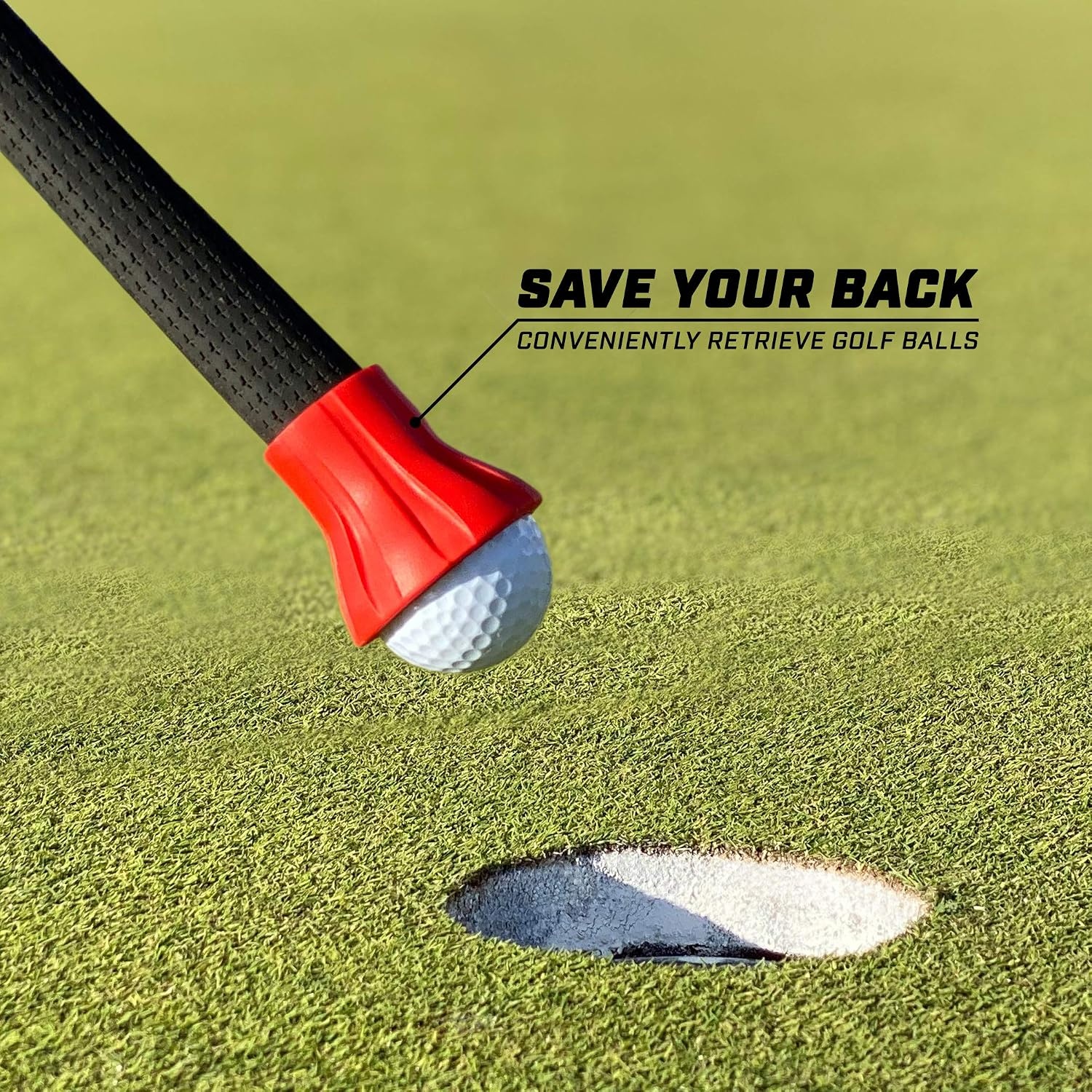 GoSports Golf Ball Pickup Tool – 3 Pack Putter Attachment Ball Retriever