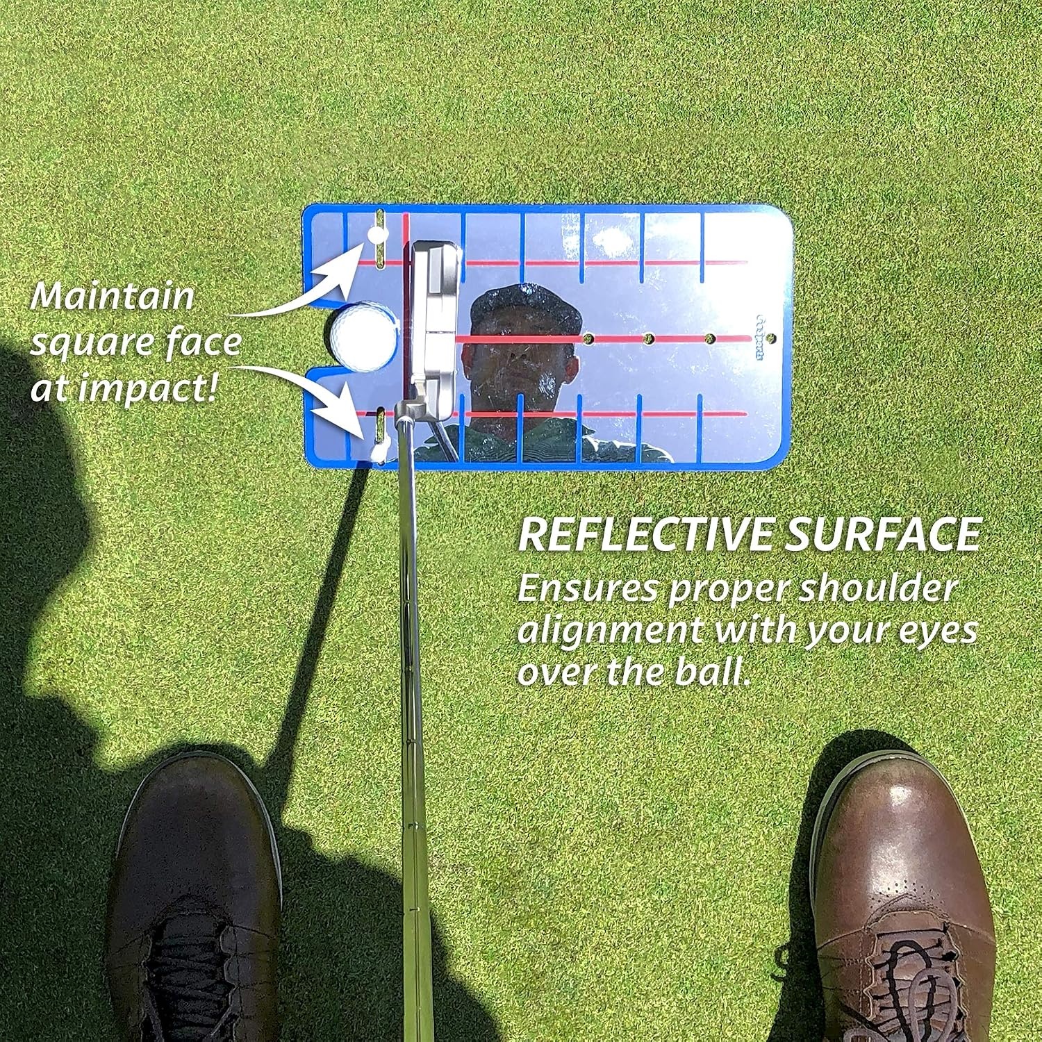GoSports Golf Putting Alignment Mirrors – Designed by Golfers for Golfers(12″ Standard)