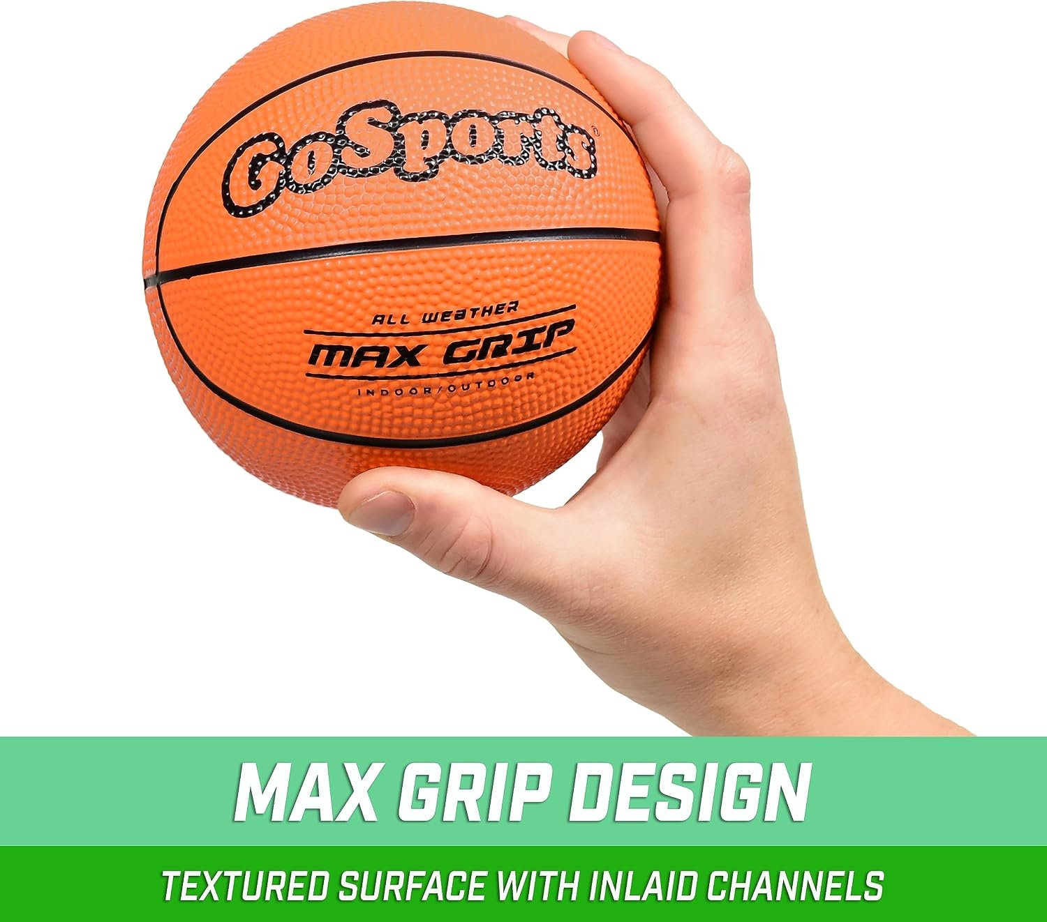 GoSports 5 Inch Mini Basketball 3 Pack with Premium Pump – Perfect for Mini Hoops or Training