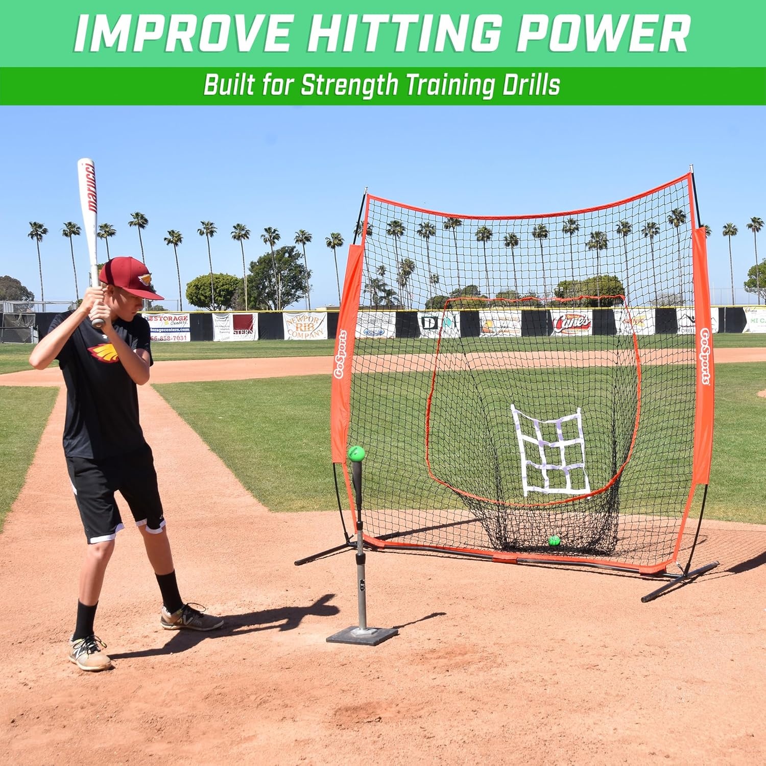 GoSports Weighted Training Balls – Choose Baseball or Softball – Hitting & Pitching Training for All Skill Levels – Improve Power and Mechanics(Green)