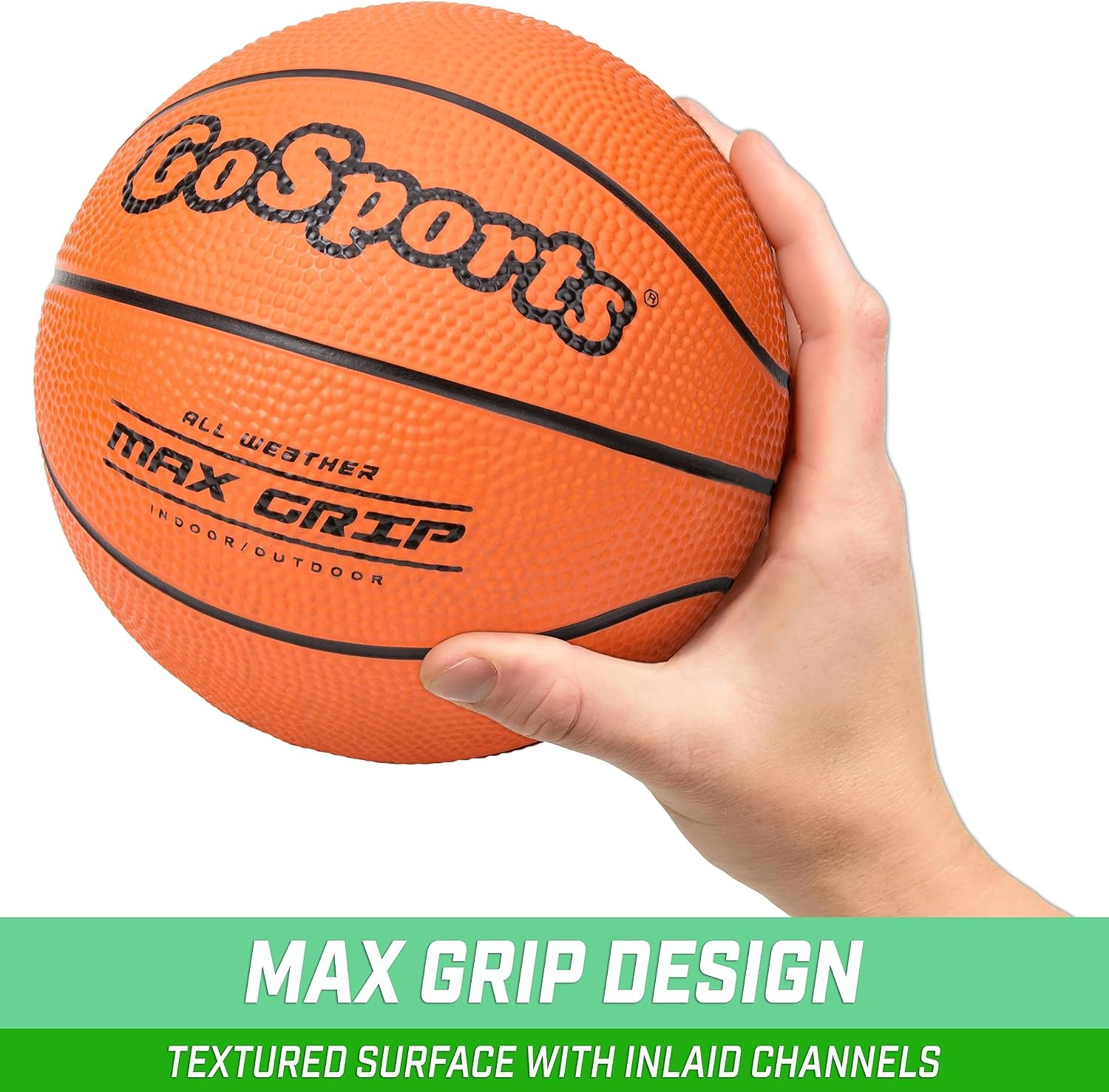 GoSports 7 Inch Mini Basketball 3 Pack with Premium Pump – Perfect for Mini Hoops or Training