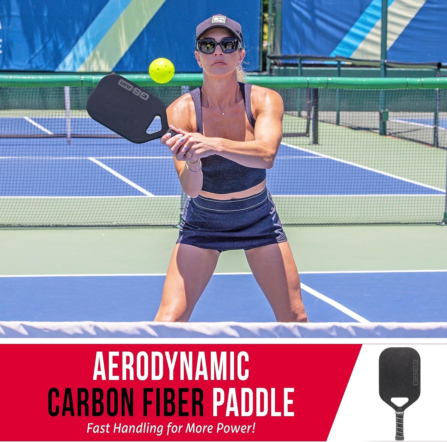 GoSports USAPA Approved Carbon Fiber Pickleball Paddles – GS AIR or GS PRO(GS AIR)