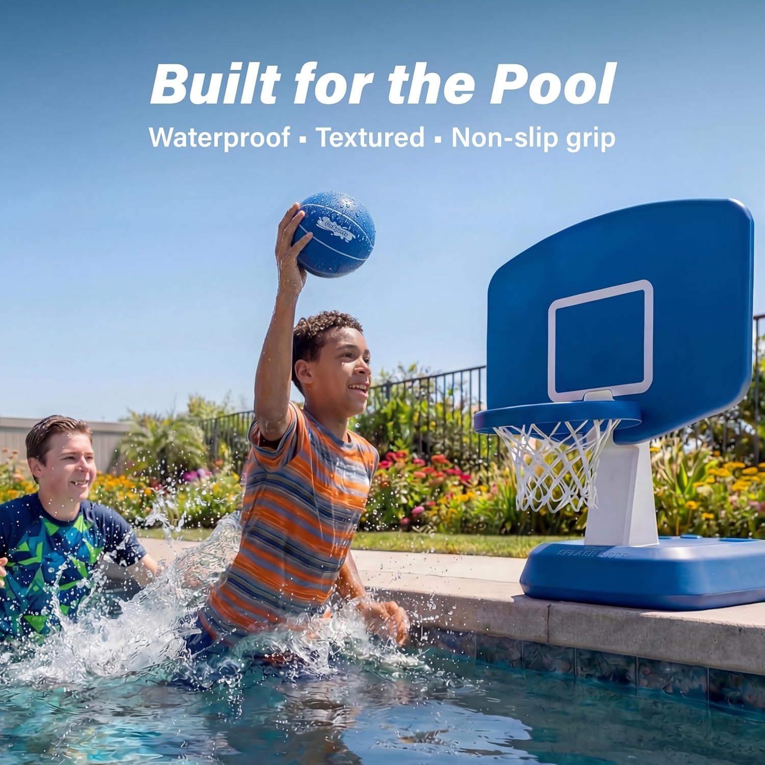 GoSports Swimming Pool Basketballs 3 Pack – Red or Blue – Great for Floating Water Basketball Hoops(Blue 6.5 Inch – 3 Pack)