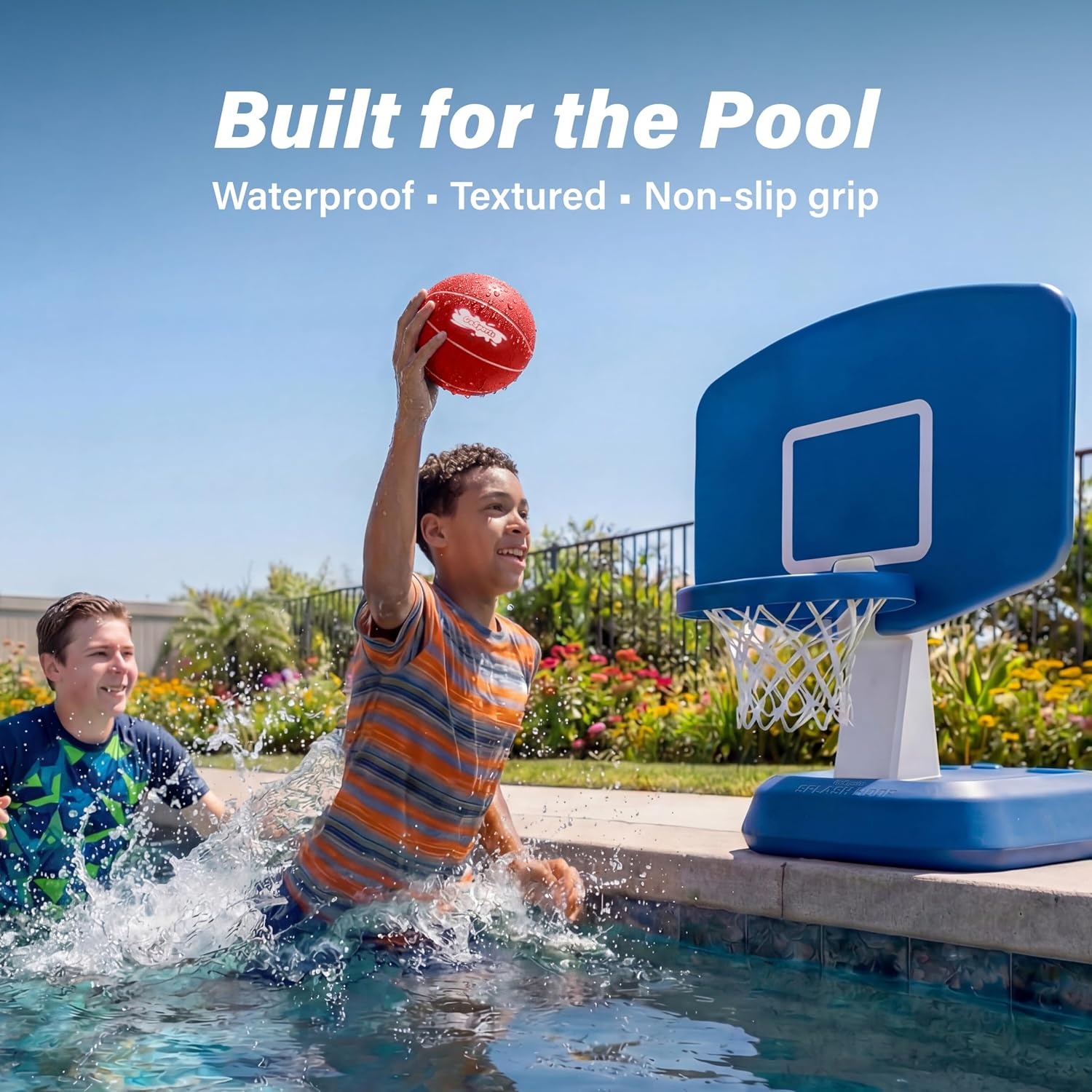 GoSports Swimming Pool Basketballs 3 Pack – Red or Blue – Great for Floating Water Basketball Hoops(Red 6.5 Inch – 3 Pack)