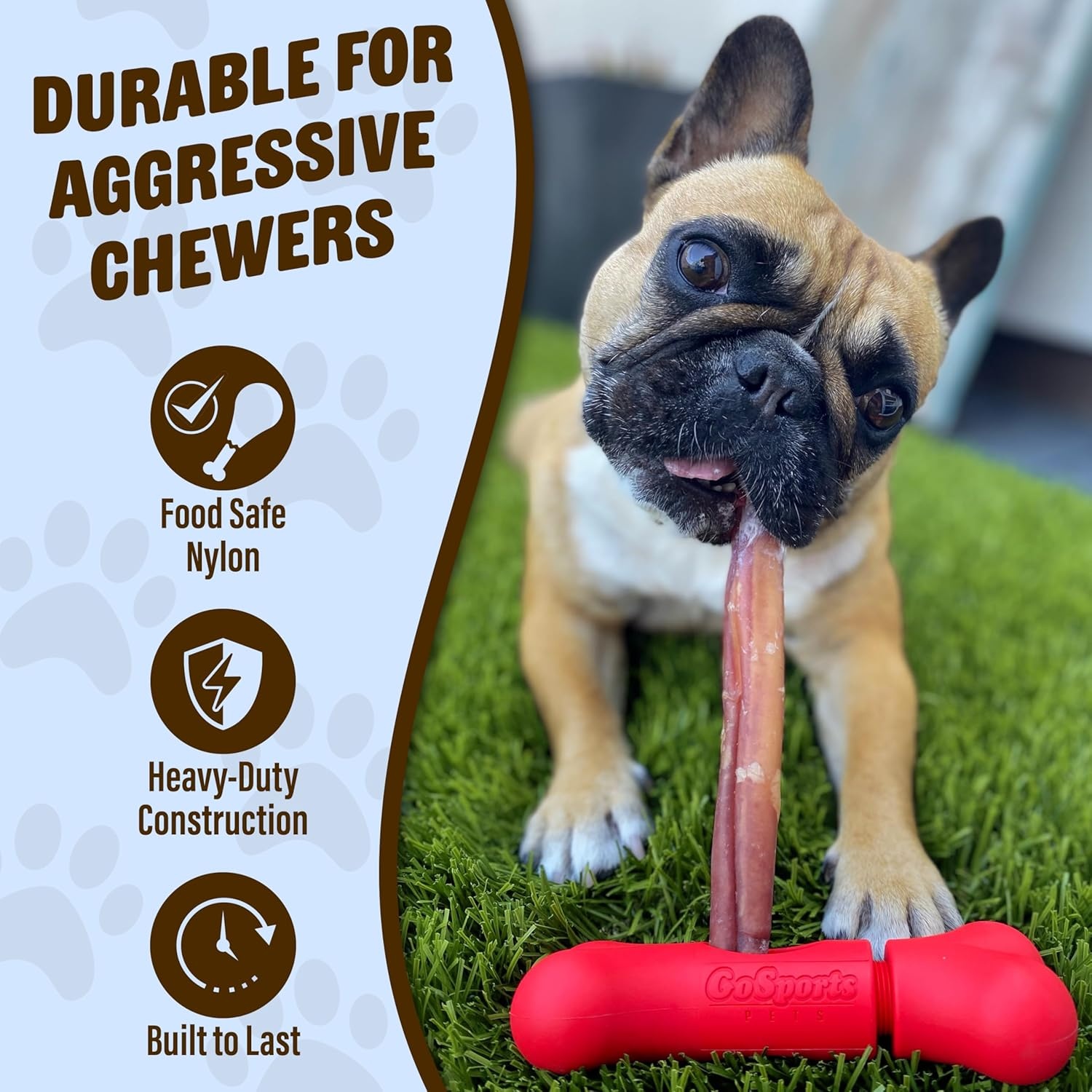 GoSports Chew Champ Bully Stick Holder for Dogs – Securely Holds Bully Sticks to Help Prevent Choking – 6 Inch Size(Small – Dogs 10-30 Pounds)